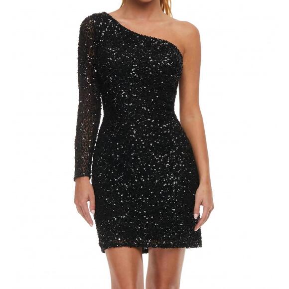 ASHLEYLAUREN Dresses & Skirts - NEW ASHLEYLAUREN hand-beaded cocktail dress in black